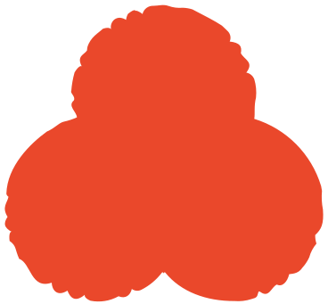 Red trefoil PNG, SVG