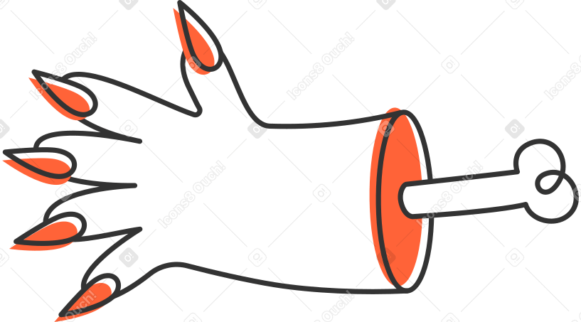 hand halloween Illustration in PNG, SVG