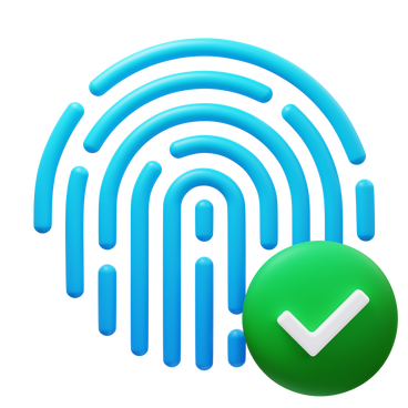 fingerprint accepted PNG, SVG