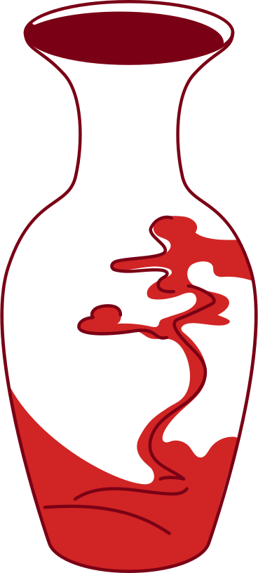 chinese vase PNG, SVG