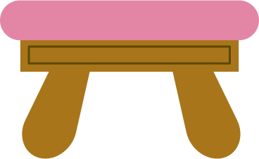 Piccola sedia rosa PNG, SVG