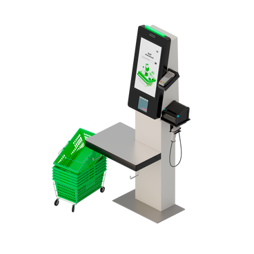 Isometric self-service cash register PNG, SVG