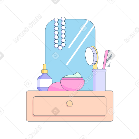Cosmetics Illustration in PNG, SVG