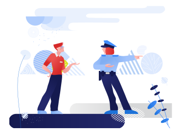 警察との会話 PNG、SVG