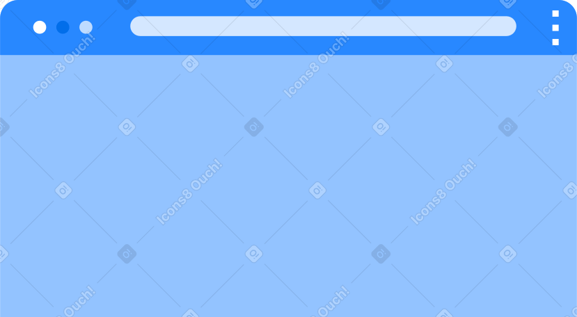 browser window with search bar Illustration in PNG, SVG