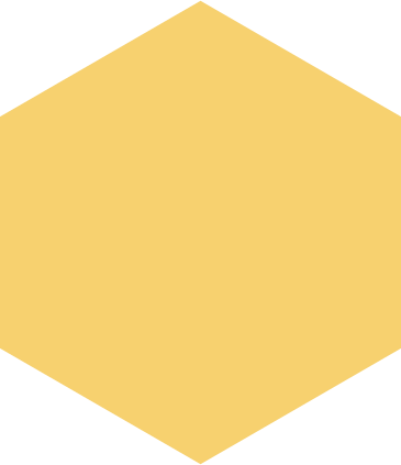 Yellow hexagon PNG, SVG