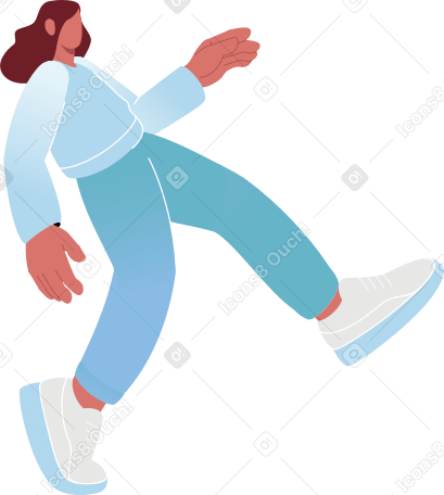 young woman sneaking PNG, SVG