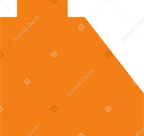 building block orange PNG, SVG