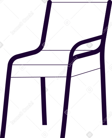 armchair with one armrest PNG, SVG