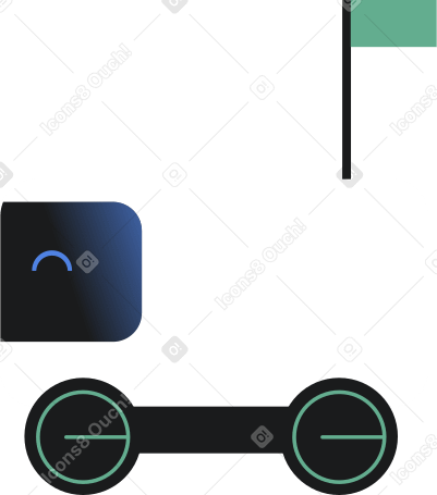 delivery robot animated illustration in GIF, Lottie (JSON), AE