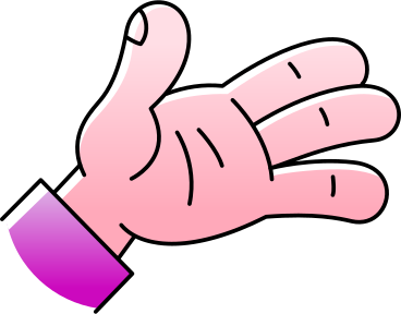 hand with open palm PNG, SVG