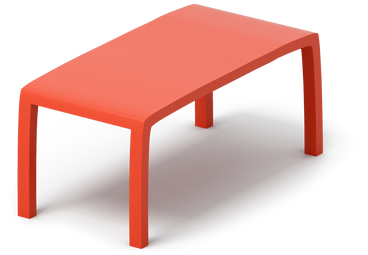 Red office desk PNG, SVG