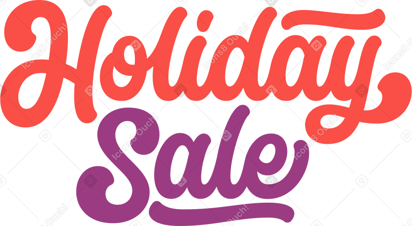 venda de férias de letras PNG, SVG
