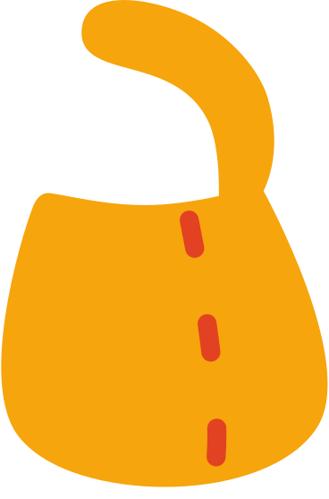 yellow open backpack PNG, SVG