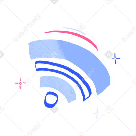 Wifi symbol Illustration in PNG, SVG