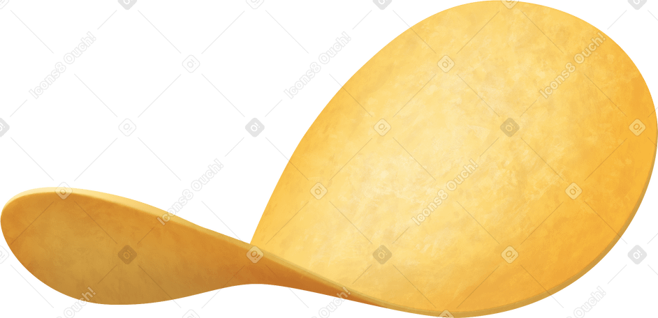 lying potato chip PNG, SVG