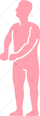 pink man silhouette PNG, SVG