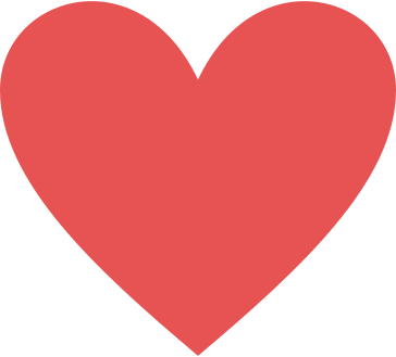 Red heart PNG、SVG