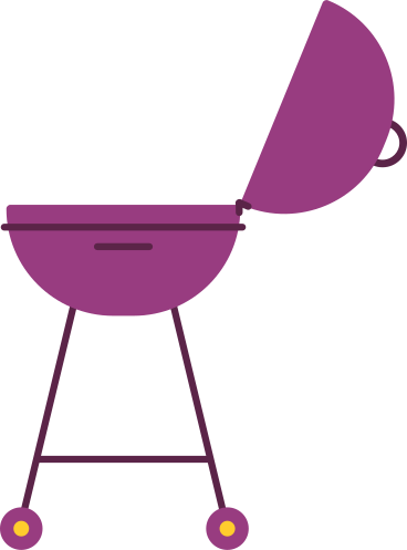iron burgundy barbecue PNG, SVG