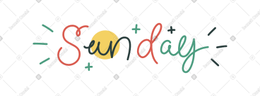 星期日 PNG, SVG