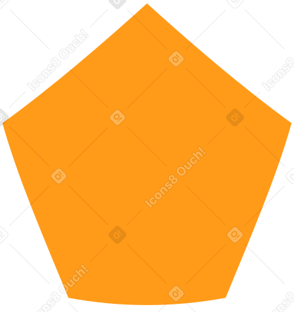 pentagon yellow Illustration in PNG, SVG