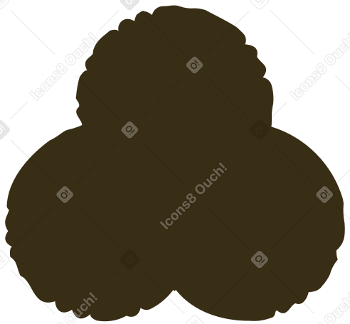brown trefoil Illustration in PNG, SVG