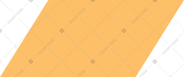 Orange parallelogram PNG, SVG