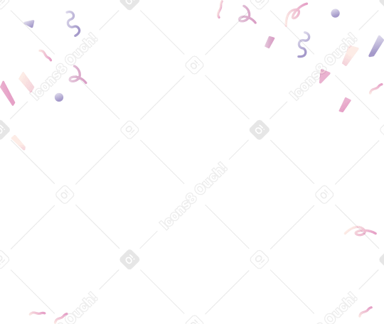 festive confetti PNG, SVG