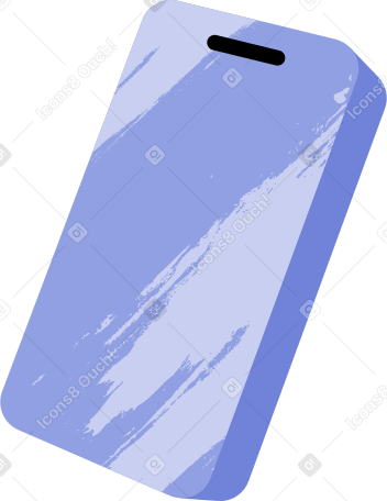 phone in perspective Illustration in PNG, SVG