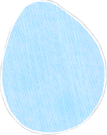 blue easter egg PNG、SVG