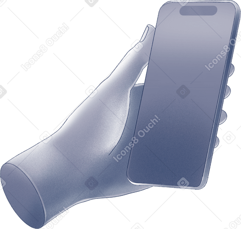 hand with phone PNG、SVG