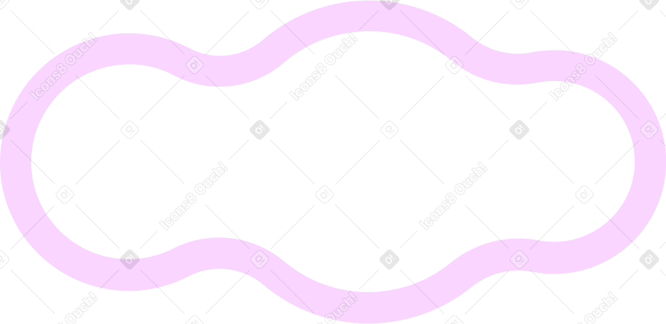 pink outline cloud Illustration in PNG, SVG