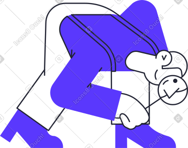 Searching man with magnifying glass PNG, SVG