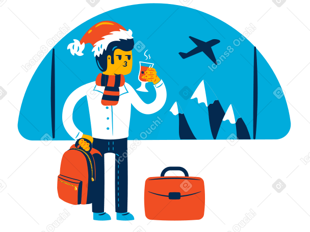 Winter holidays Illustration in PNG, SVG