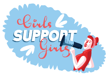 Supporting girls PNG, SVG