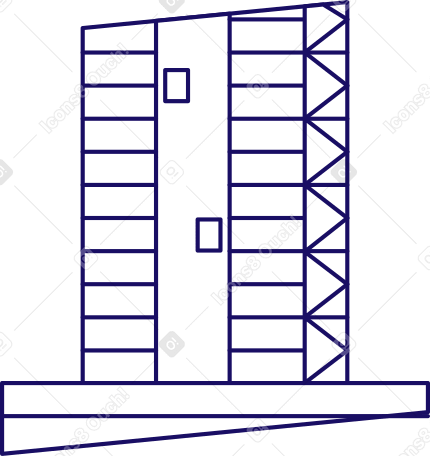 建物の概略部分 PNG、SVG