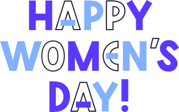 lettering happy women's day PNG, SVG