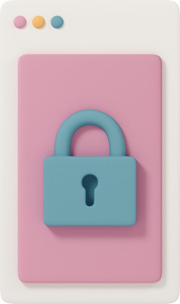 Browser tab and lock as security PNG, SVG