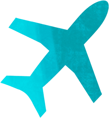 small blue plane PNG, SVG