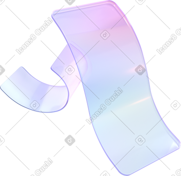 Small and big transparent ribbons PNG, SVG