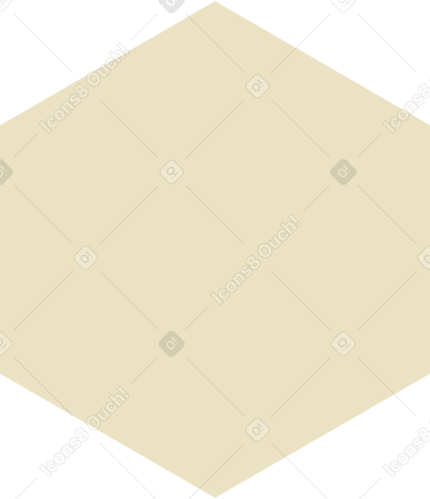 beige hexagon PNG, SVG