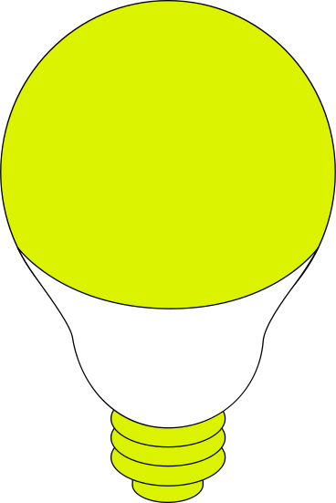 smart light bulb PNG, SVG