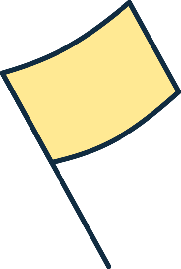 Piccola bandiera gialla PNG, SVG