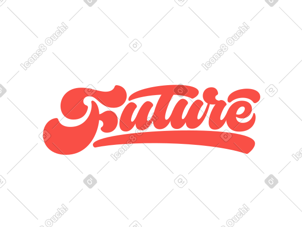 lettering future PNG, SVG