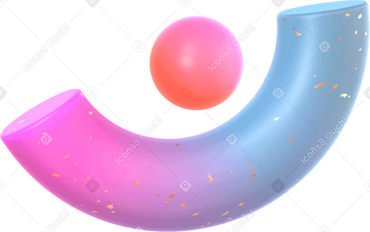3D 塑料半环面和球体 PNG, SVG