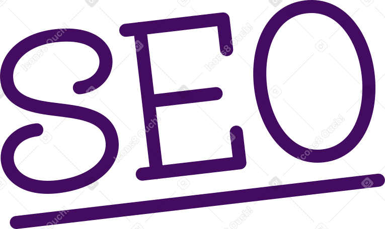 lettering seo text PNG, SVG