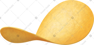 Lying potato chip PNG, SVG