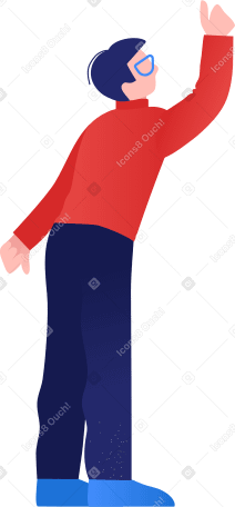 man in glasses Illustration in PNG, SVG