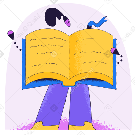 Person like an open book PNG, SVG