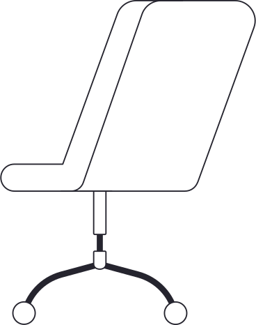 office chair back PNG, SVG